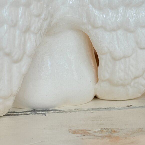 Vintage Shelf Sitting Thumb Sucking Angel Baby Cherub Sits Anywhere - Picture 9 of 16